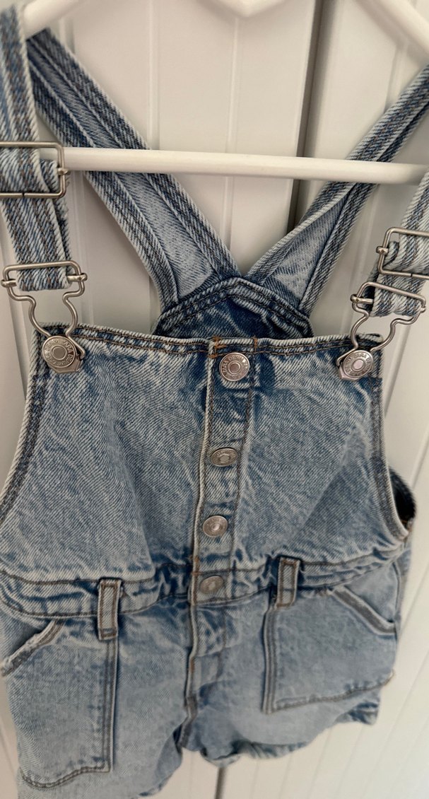 Zara Kız Çocuk Denim Askılı Tulum - Görsel 2