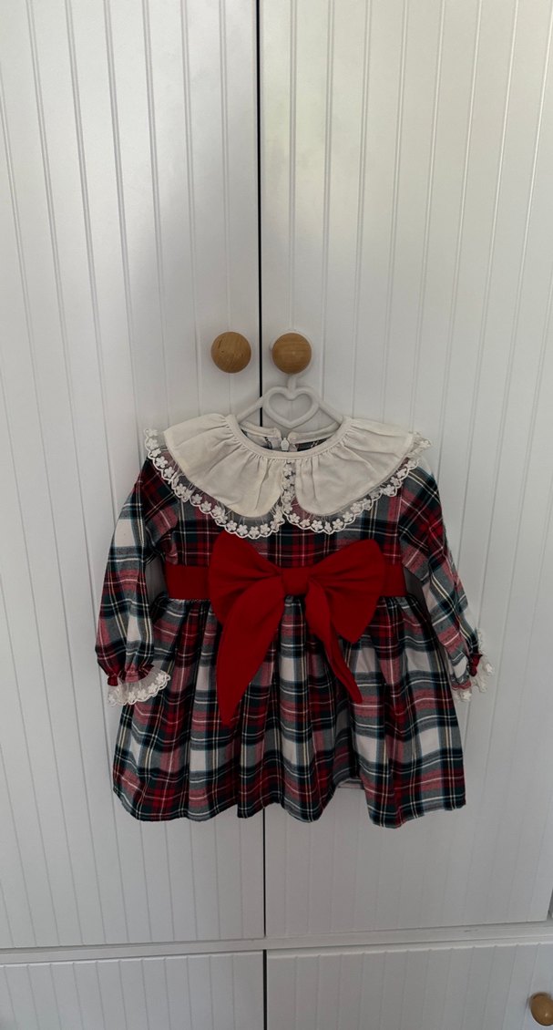 Le mabelle Fiyonk Detaylı Kız Çocuk Uzun Kollu Elbise - Görsel 3