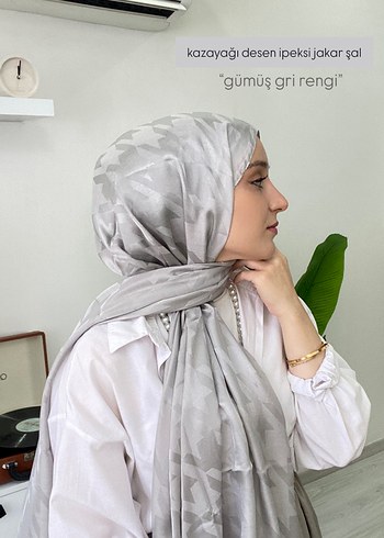 Valorscarf Gümüş Jakar Şal