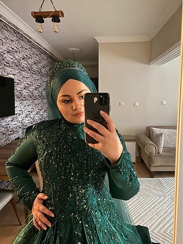 Kına nişan taç küpe
