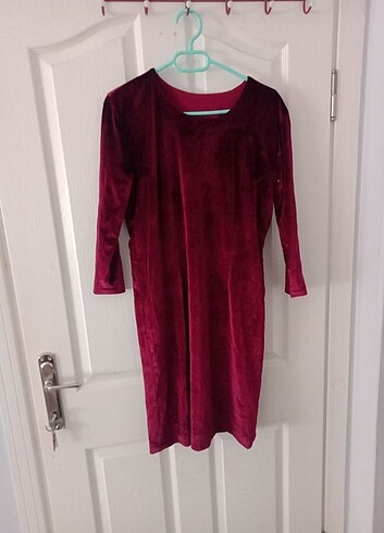 Bordo elbise