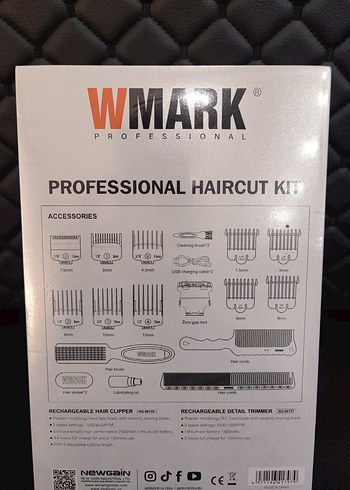 Wmark Profesyonel Saç Kesme Seti NG-8613KIT - Görsel 2