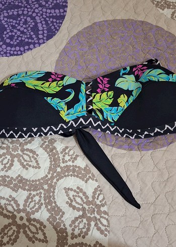 36 Beden çeşitli Renk Çok Renkli Bohem Fırfırlı Bikini Takımı