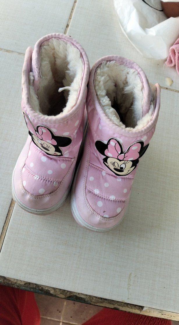 Kız Çocuk Pembe Minnie Mouse Botlar - Görsel 3
