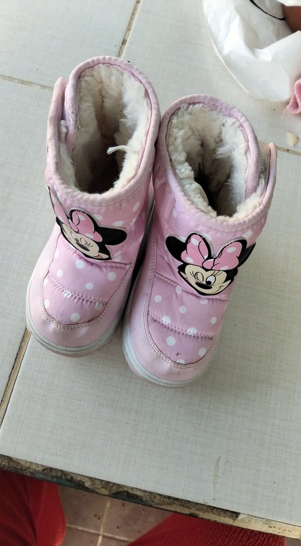 Kız Çocuk Pembe Minnie Mouse Botlar - Görsel 2