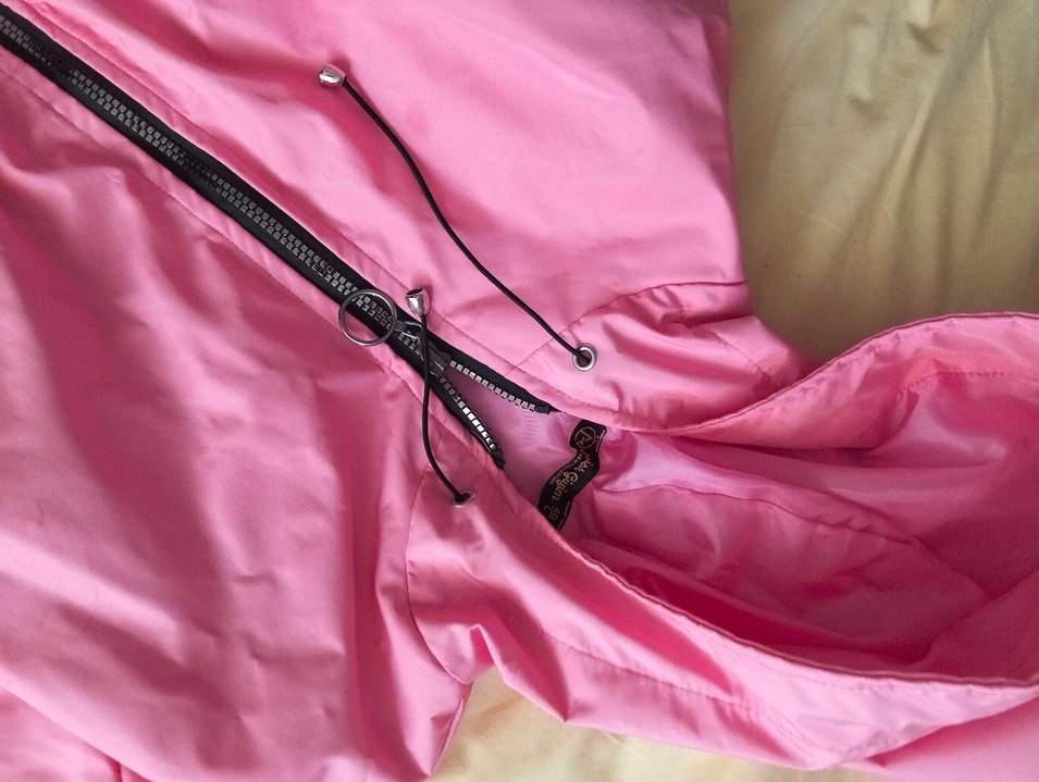 Kadın Pembe Fermuarlı Midi Yağmurluk - Görsel 2