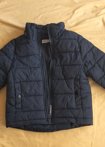 H&M Erkek Çocuk Lacivet Fermuarlı Mont