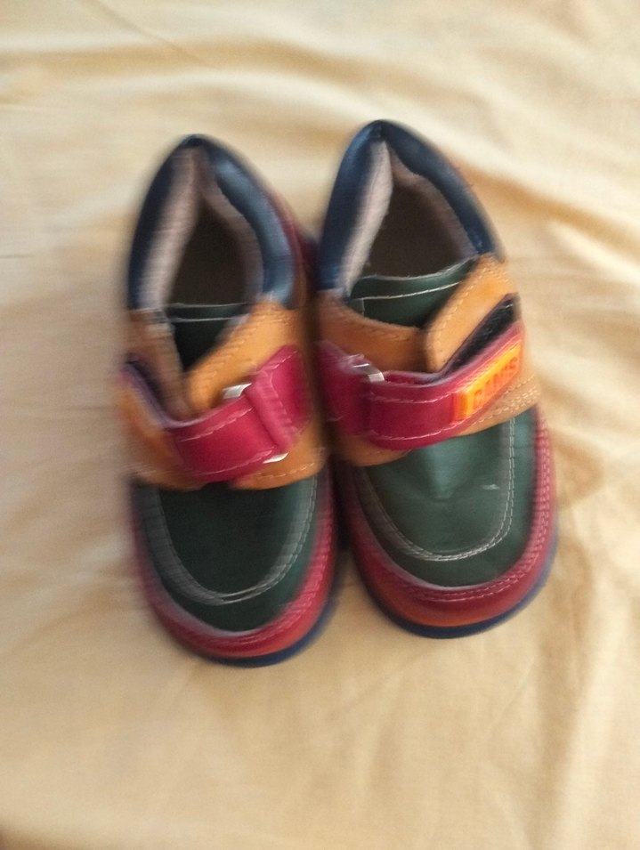 Renkli Tokalı Erkek Bebek İlk Adım Ayakkabısı - Görsel 3