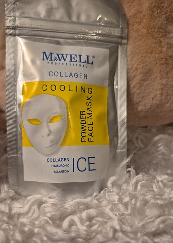 M&WELL Soğutucu Kollajen Toz Yüz Maskesi - Görsel 4