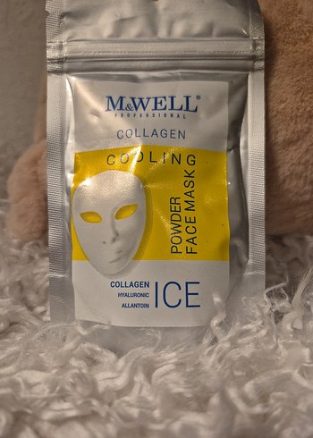 M&WELL Soğutucu Kollajen Toz Yüz Maskesi - Görsel 2
