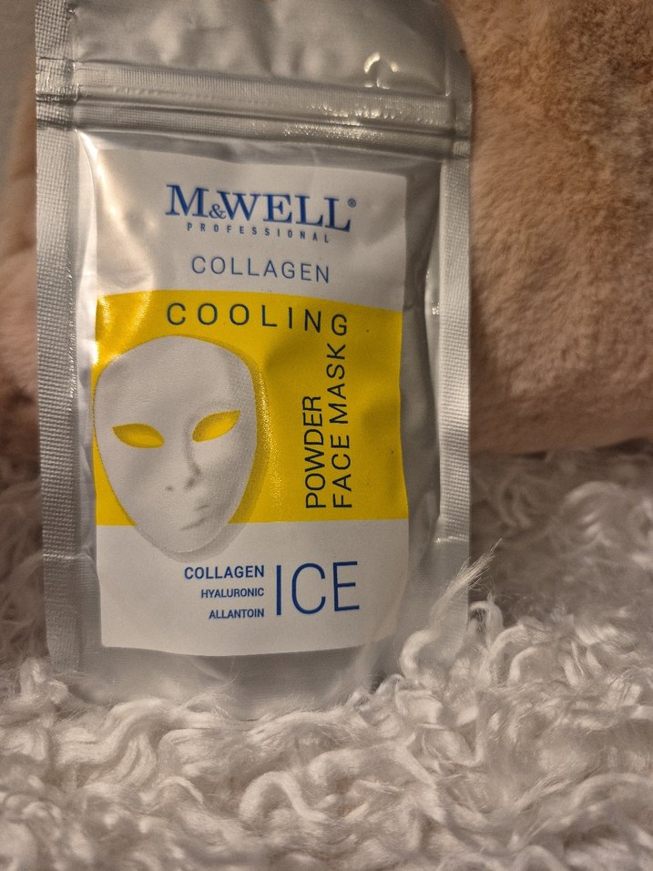 M&WELL Soğutucu Kollajen Toz Yüz Maskesi - Görsel 4