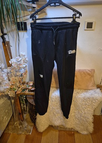 Siyah Erkek Spor Rahat Kesim Eşofman - Görsel 2