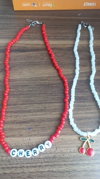 Tasarımcı Cherry kolye seti
