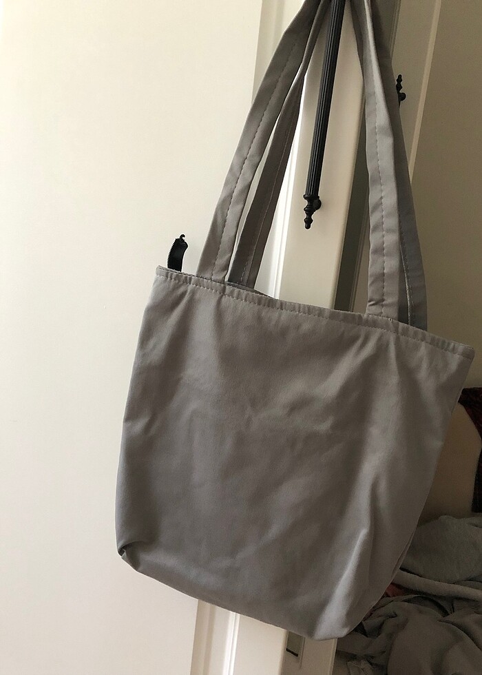 Fermuarlı bez çanta - Görsel 4