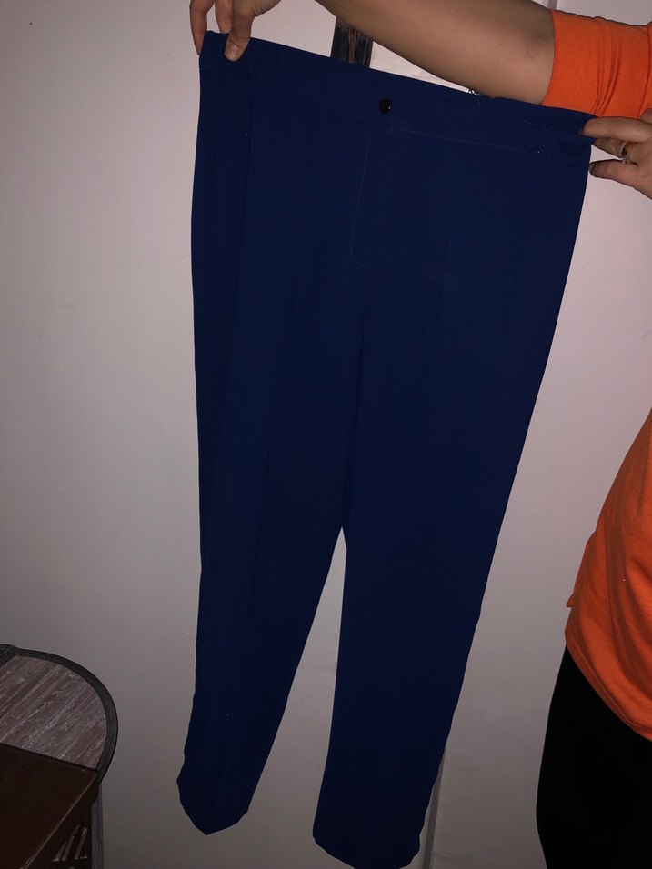 Uzun Kollu Lacivert Drapeli Kadın Elbise - Görsel 5