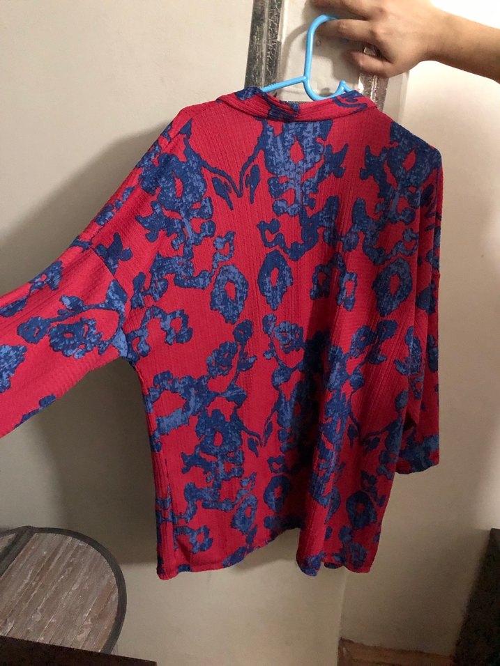 Pembe Batik Desenli Bohem Midi takım - Görsel 2