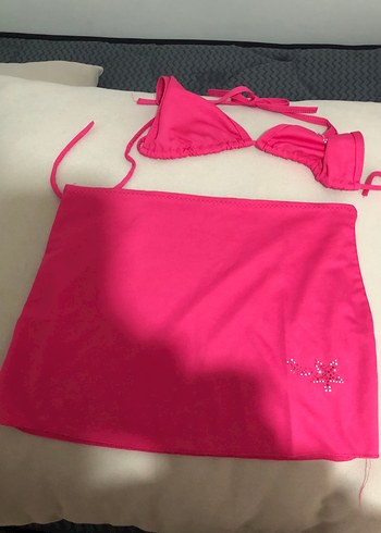 Pembe Parlak Mini Bikini - Görsel 2