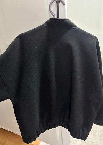 Siyah Fermuarlı Kadın Midi Ceket - Görsel 3