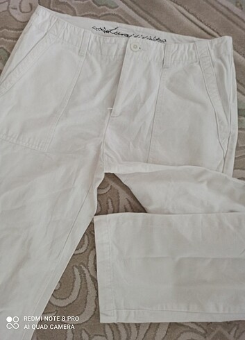38 Beden Beyaz kot pantolon