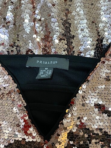 42 Beden camel Renk Primark marka , M beden , her tarafı payetli tulum