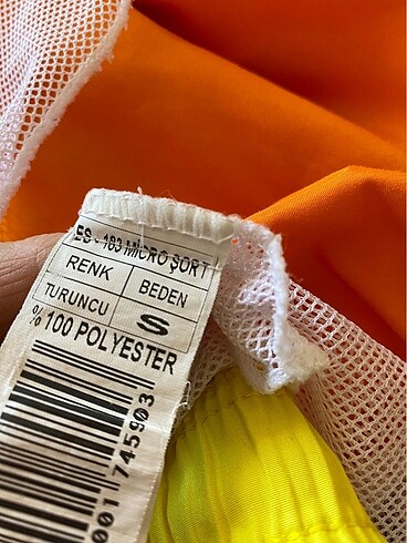 Collina marka , S beden , turuncu renk şort - Görsel 5