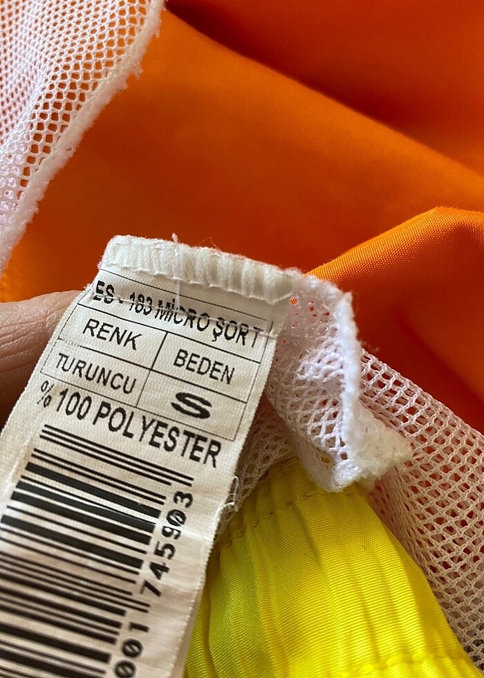 Collina marka , S beden , turuncu renk şort - Görsel 5