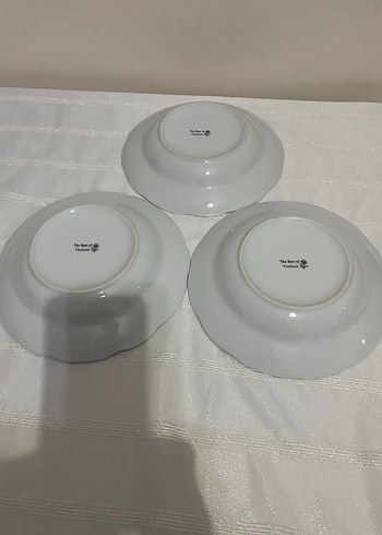 The Best of Thailand marka , Desenli Beyaz Tabak Seti - Görsel 2