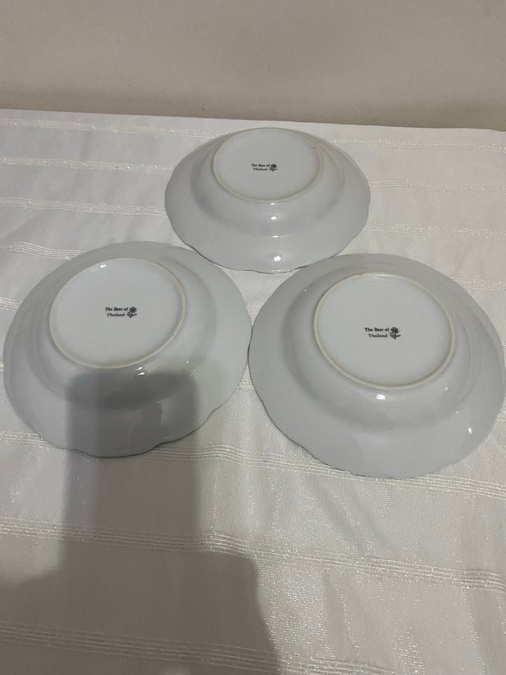 The Best of Thailand marka , Desenli Beyaz Tabak Seti - Görsel 2