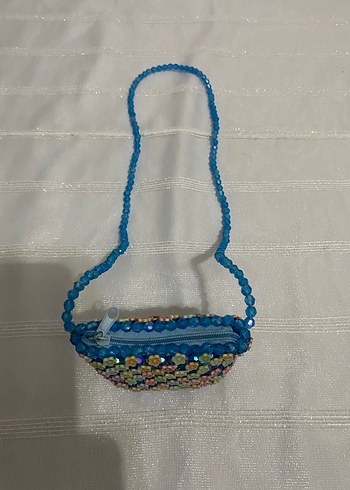 Boncuk İşlemeli Renkli Bohem çocuk  Çanta - Görsel 3