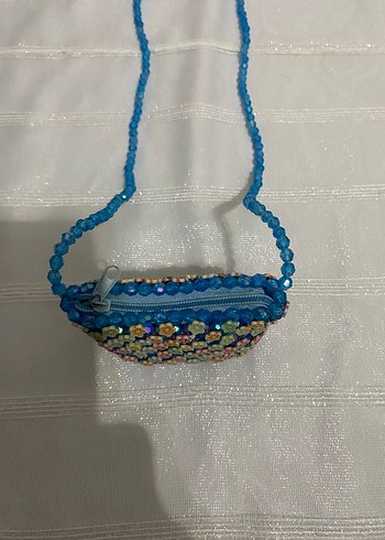 Boncuk İşlemeli Renkli Bohem çocuk  Çanta - Görsel 2