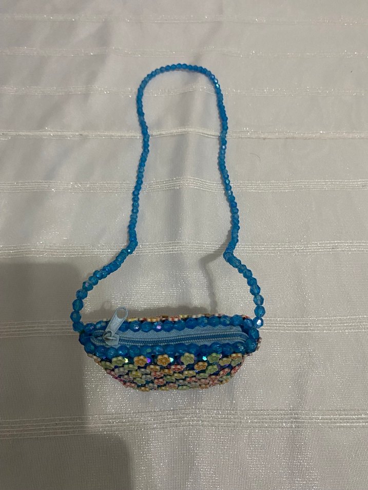 Boncuk İşlemeli Renkli Bohem çocuk  Çanta - Görsel 3
