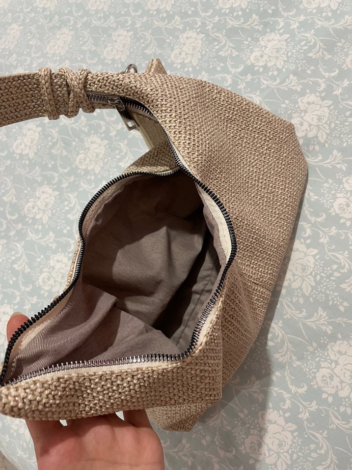 Bej Örgü Kadın Çanta - Görsel 2