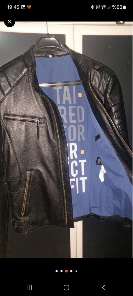Siyah Erkek Deri Ceket Derimod - Görsel 3