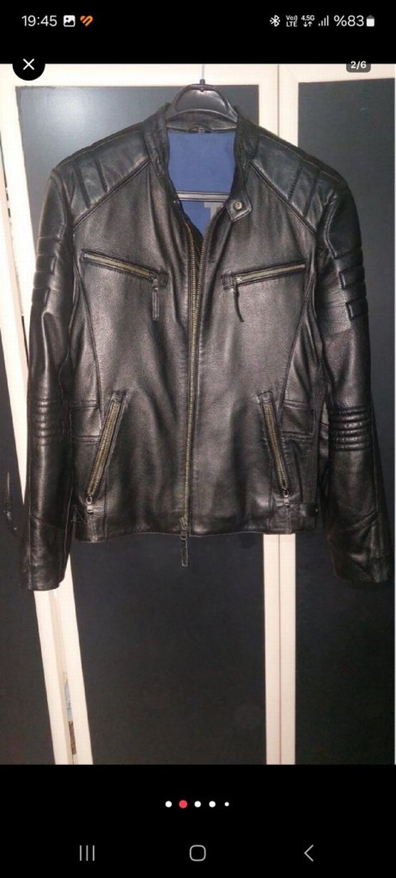 Siyah Erkek Deri Ceket Derimod - Görsel 2