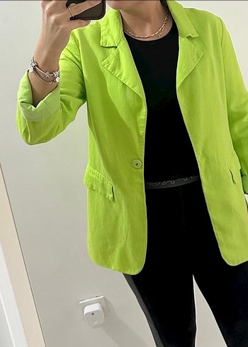 Twist Yeşil Kadın Blazer Ceket - Görsel 4