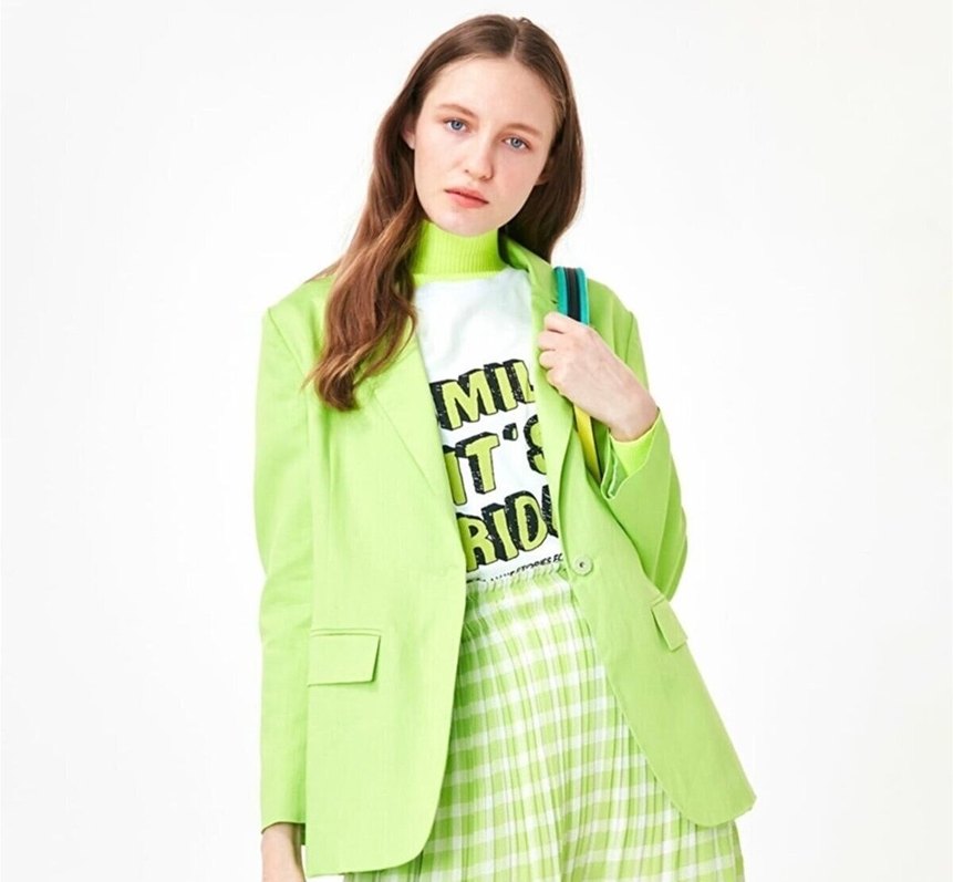 Twist Yeşil Kadın Blazer Ceket - Görsel 2