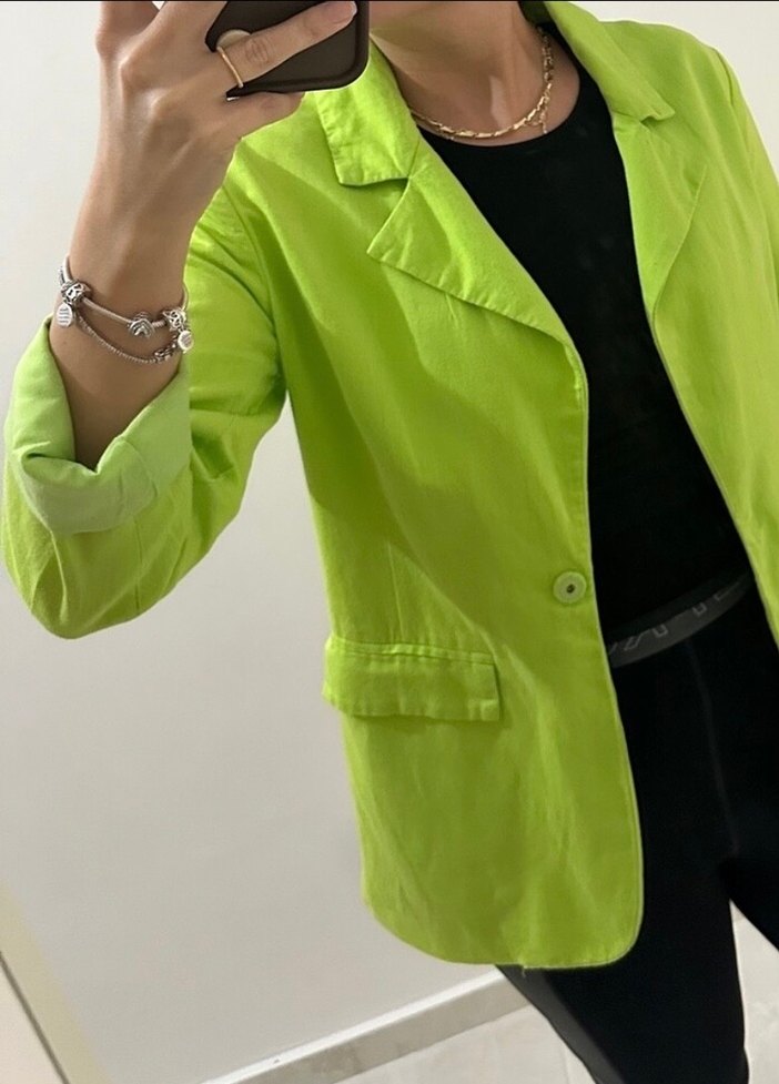 Twist Yeşil Kadın Blazer Ceket - Görsel 3