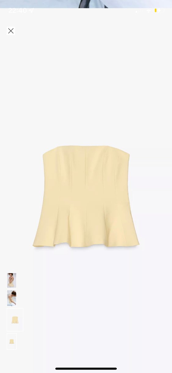 Bej Straplez Mini Elbise - Görsel 3