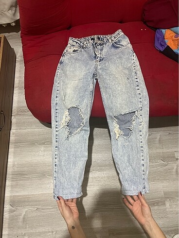 trendyol dizi yirtik kot pantolon