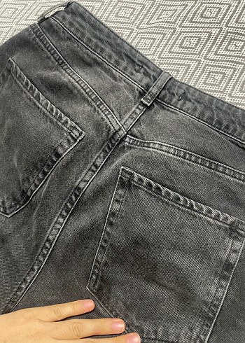 28 Beden Gri Kadın Regular Fit Kot Pantolon