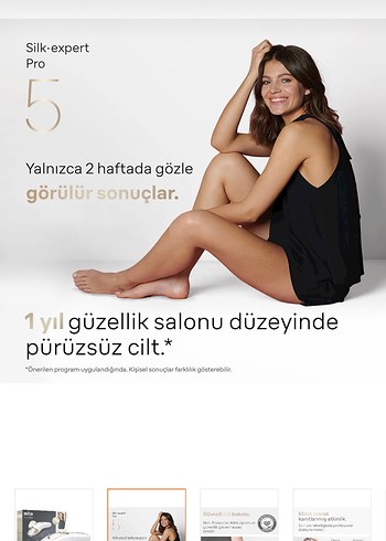 Beden Braun Silk-expert Pro 5 Lazer Epilasyon Cihazı Beyaz