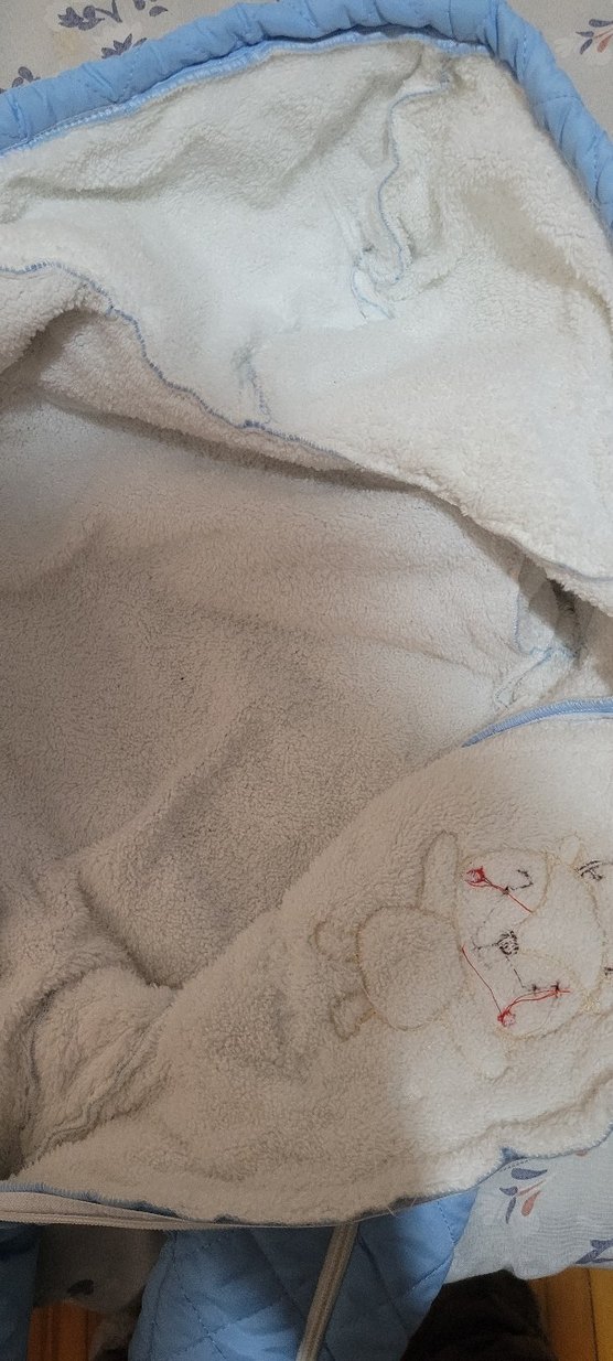 Mavi Kürklü Bebek Tulumu - Görsel 4