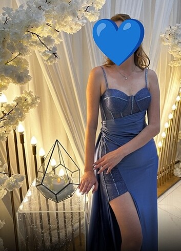 İndigo Abiye Elbise / Nişan Elbisesi
