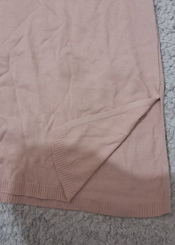 Uzun Kollu Pudra Triko Kadın Tunik - Görsel 6