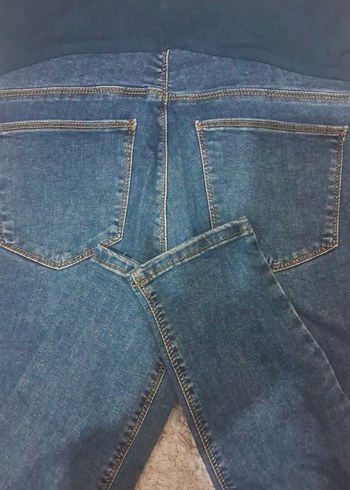 Gri Hamile Kot Pantolon - Görsel 6