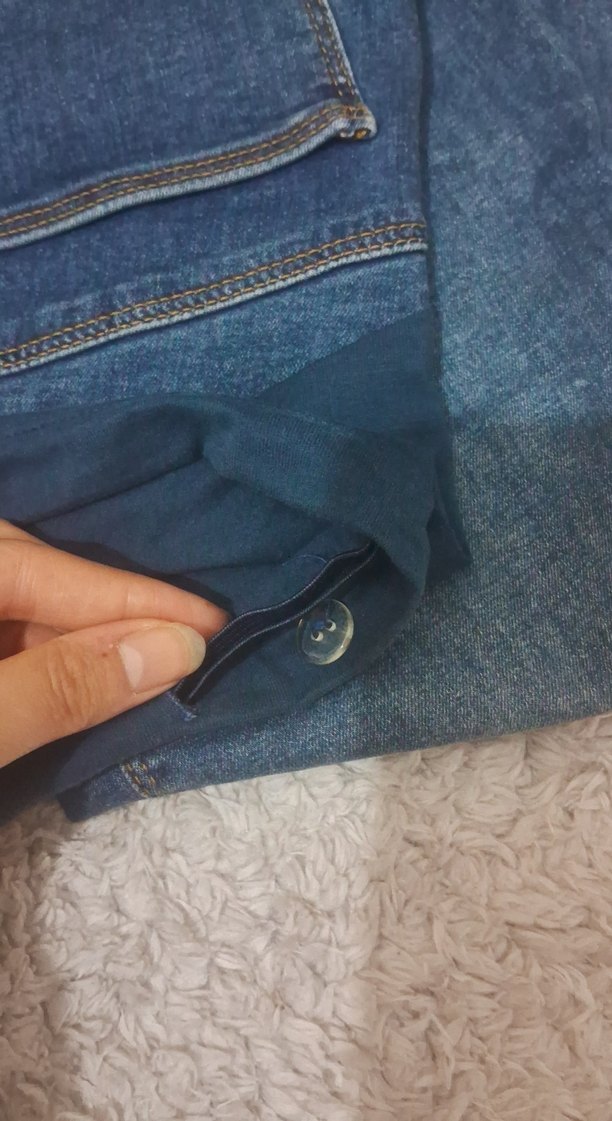 Gri Hamile Kot Pantolon - Görsel 4