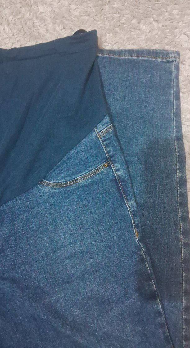 Gri Hamile Kot Pantolon - Görsel 3