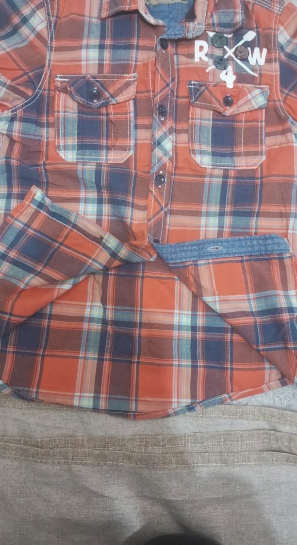 Erkek Çocuk Kısa Kollu Ekose Gömlek - Görsel 3