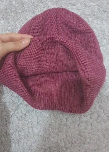 Kadın Gül kurusu renk Triko Bere - Görsel 3