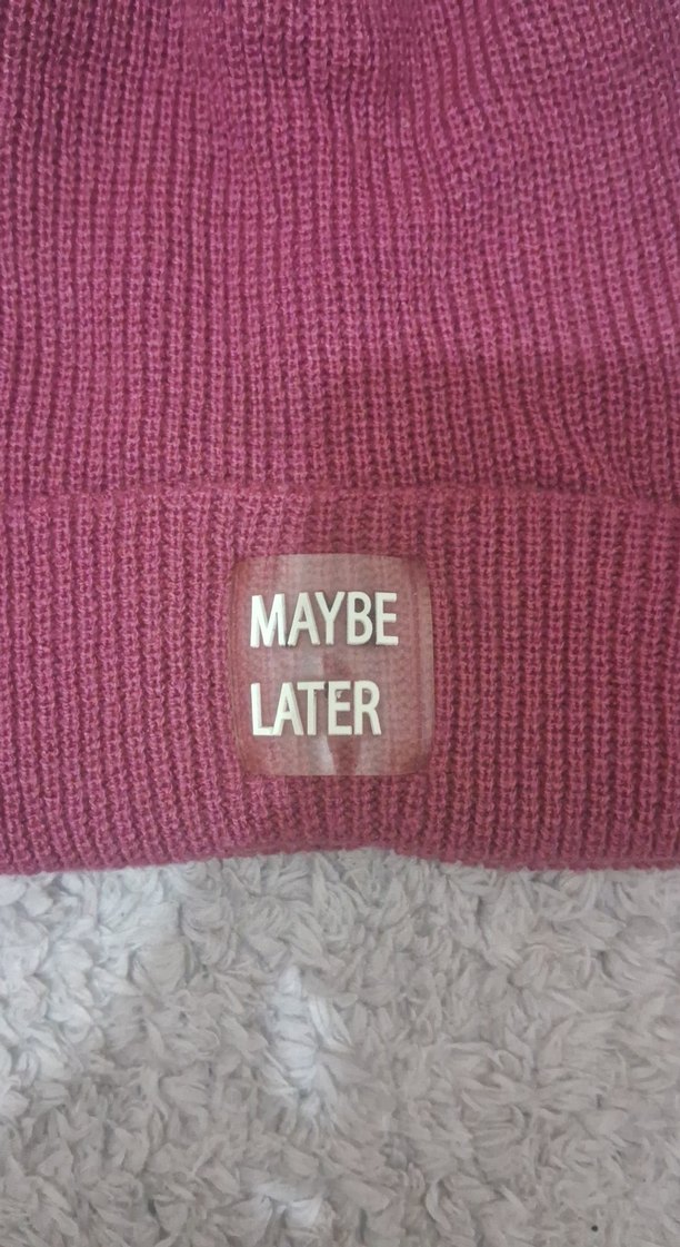 Kadın Gül kurusu renk Triko Bere - Görsel 2